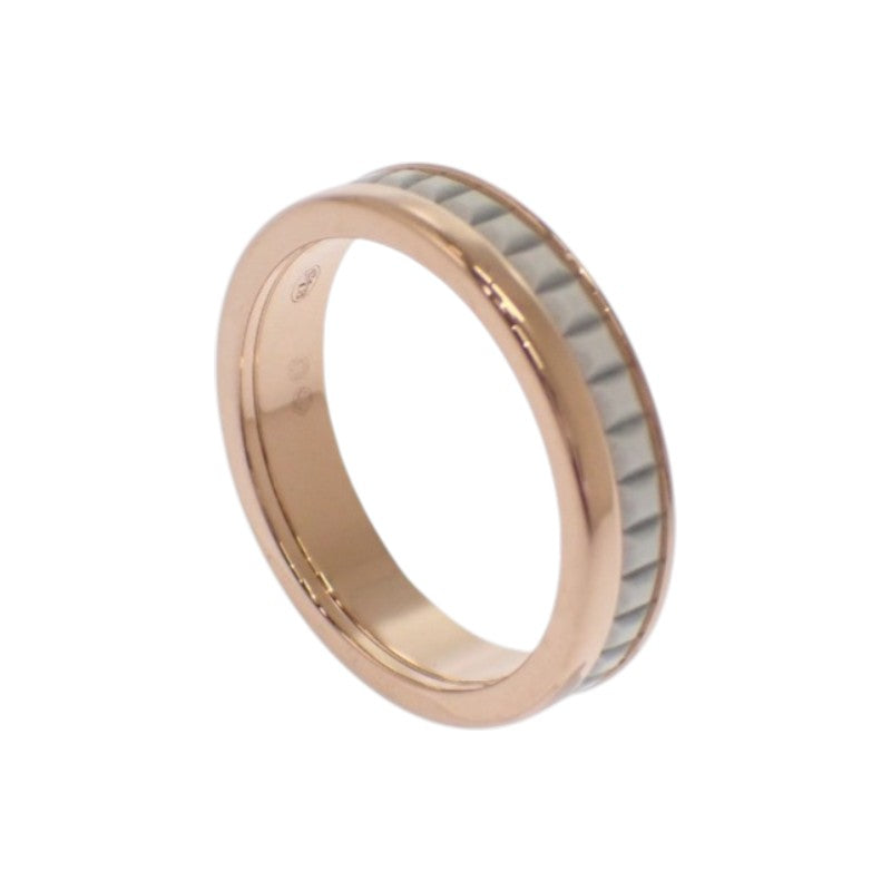 Boucheron 寶詩龍 Quatre White 半圈戒指 6號 46 JAL00238 18K玫瑰金 陶瓷 金色 白色 女士【二手】【A級品】