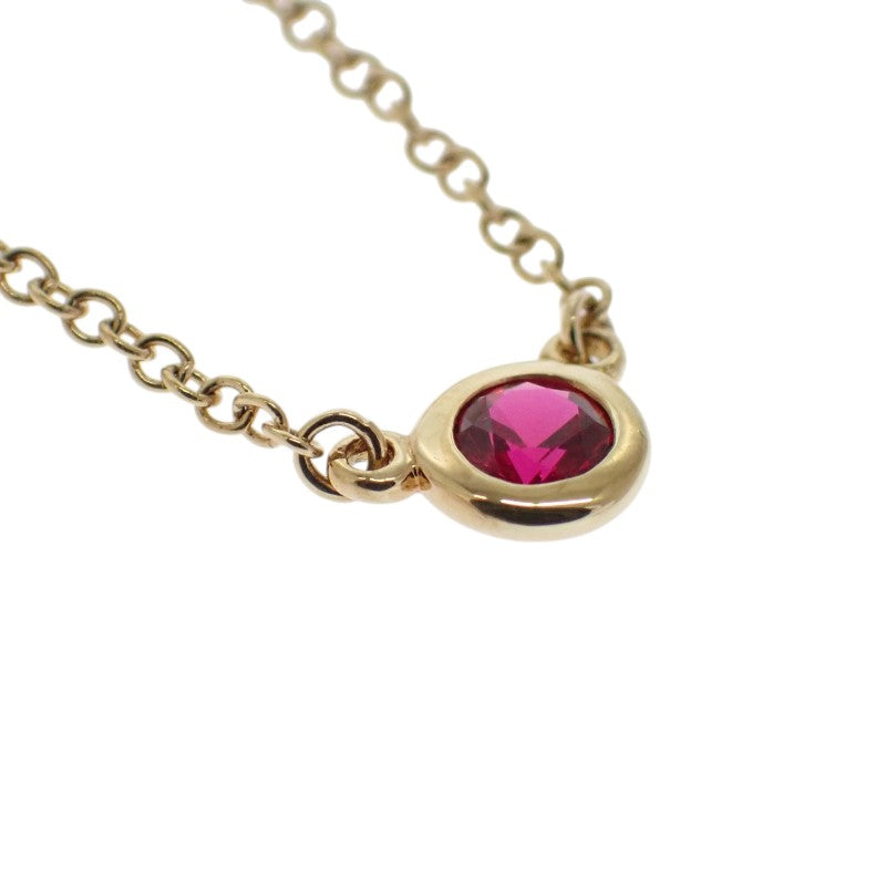 ティファニー TIFFANY&Co. カラーバイザヤード 62632747 ネックレス K18イエローゴールド ルビー レディース【中古】【Aランク】