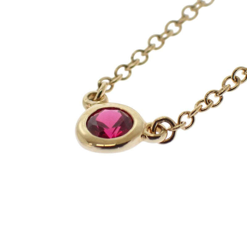 ティファニー TIFFANY&Co. カラーバイザヤード 62632747 ネックレス K18イエローゴールド ゴールド ルビー レディース【中古】【Aランク】