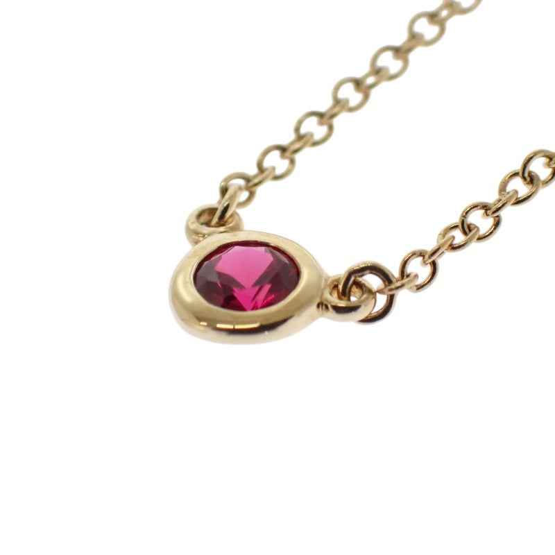 ティファニー TIFFANY&Co. カラーバイザヤード 62632747 ネックレス K18イエローゴールド ゴールド ルビー レディース【中古】【Aランク】