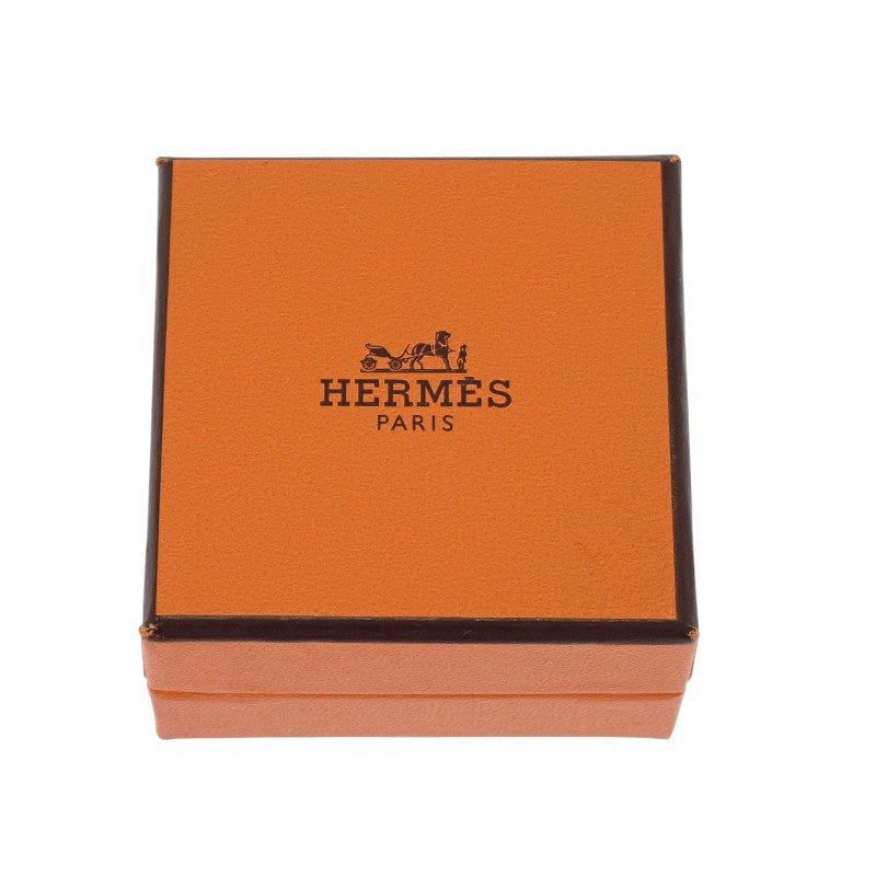 エルメス HERMES カージュドアッシュ Hキューブ H604005F ピアス メタル ブラック ゴールド金具 レディース【中古】【ABランク】