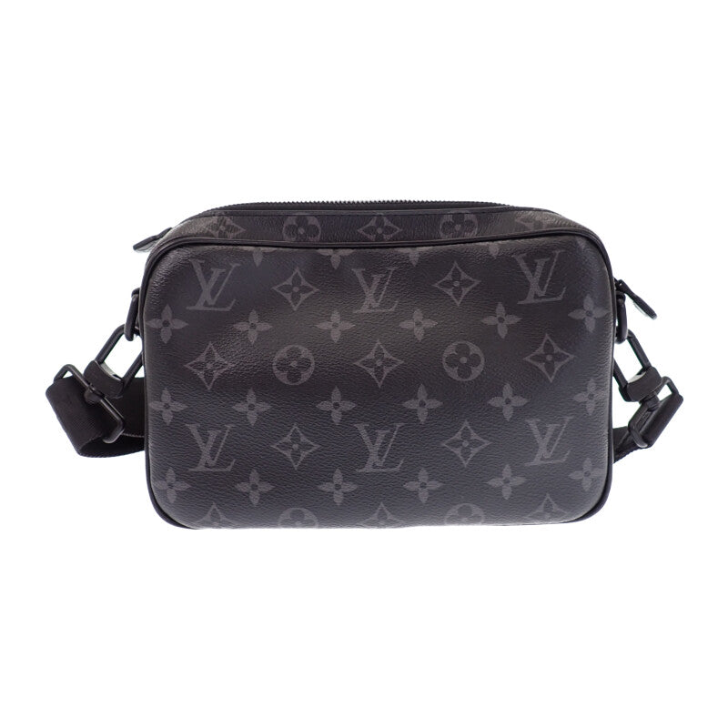 ルイヴィトン LOUIS VUITTON アルファ・メッセンジャー M46955 ショルダーバッグ モノグラムエクリプス ブラック メンズ【中古】【Aランク】