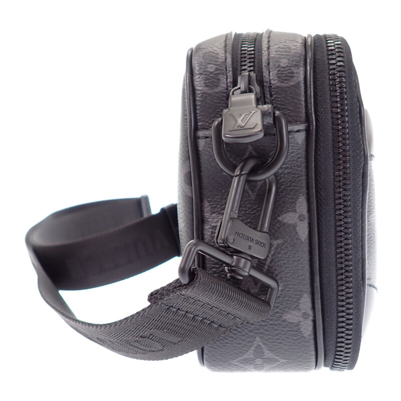 ルイヴィトン LOUIS VUITTON アルファ・メッセンジャー M46955 ショルダーバッグ モノグラムエクリプス ブラック メンズ【中古】【Aランク】