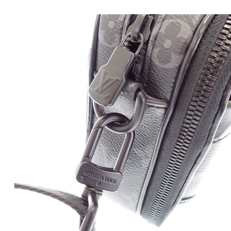 ルイヴィトン LOUIS VUITTON アルファ・メッセンジャー M46955 ショルダーバッグ モノグラムエクリプス ブラック メンズ【中古】【Aランク】