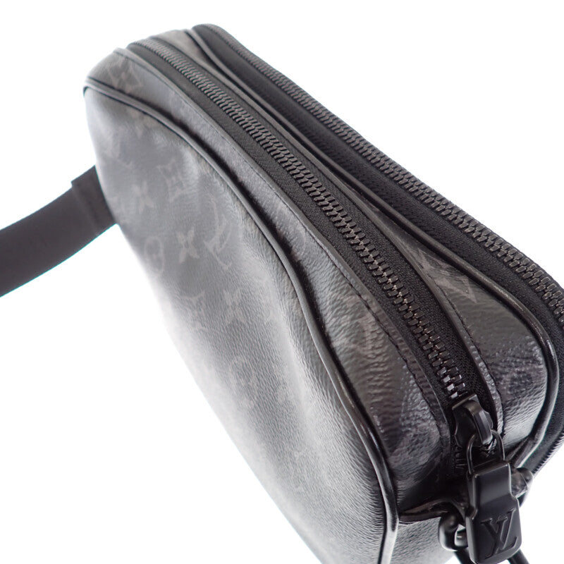 路易威登 LOUIS VUITTON Alpha Messenger M46955 單肩包 Monogram Eclipse 黑色 黑色金屬 男士【二手】【A級】