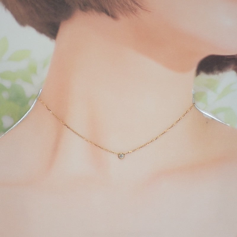 カルティエ CARTIER ダムールスモールモデル B7215700 ネックレス K18ピンクゴールド ダイヤモンド レディース【中古】【Aランク】