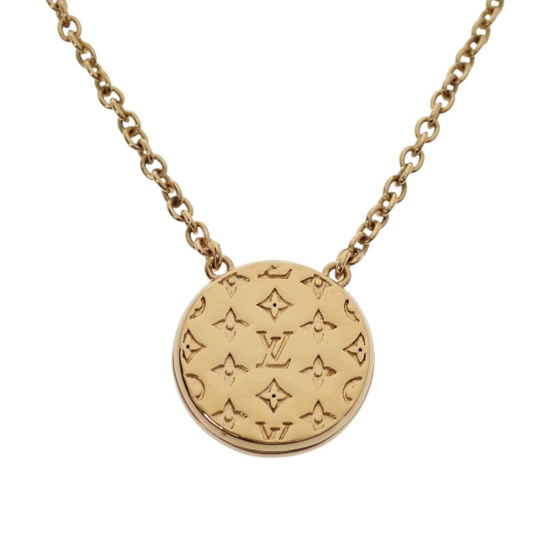 ルイヴィトン LOUIS VUITTON コリエ L TO V M80259 ネックレス メタル マザーオブパール ゴールド レディース【中古】【Aランク】