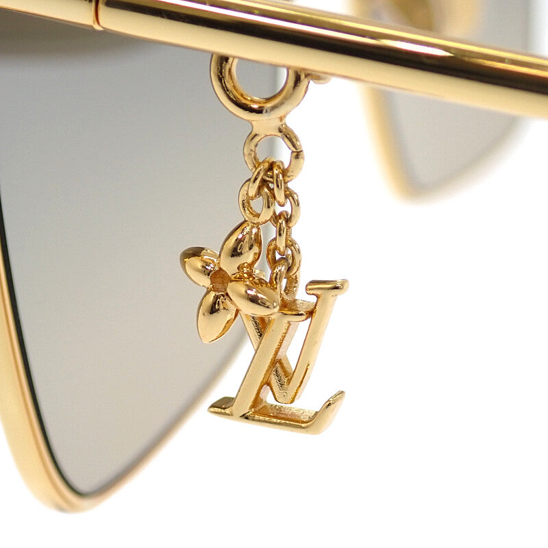 ルイヴィトン LOUIS VUITTON サングラス・LV・チャーム SMUA55 サングラス メタル ゴールド レディース【中古】【ABランク】