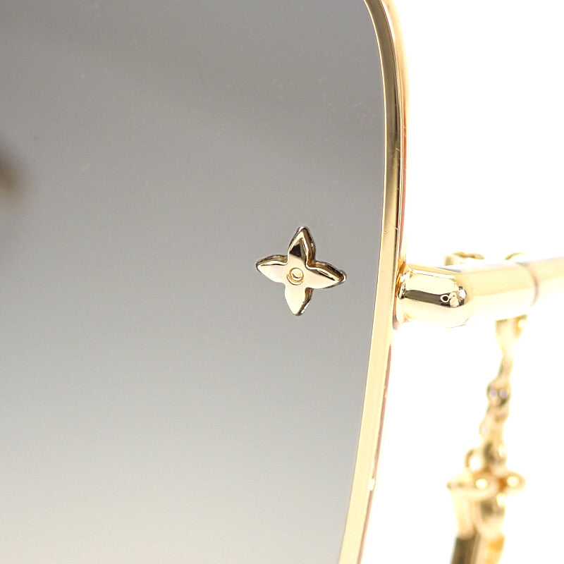 ルイヴィトン LOUIS VUITTON サングラス・LV・チャーム SMUA55 サングラス メタル ゴールド レディース【中古】【ABランク】