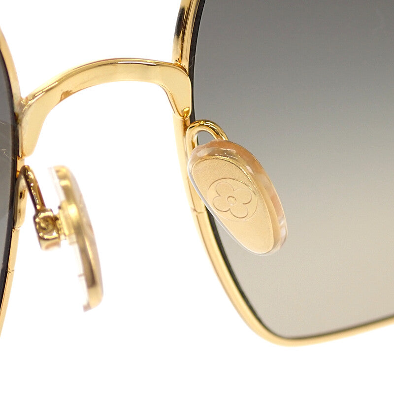 ルイヴィトン LOUIS VUITTON サングラス・LV・チャーム SMUA55 サングラス メタル ゴールド レディース【中古】【ABランク】