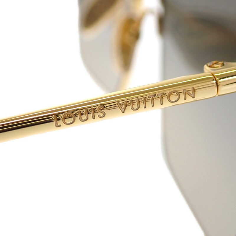 ルイヴィトン LOUIS VUITTON サングラス・LV・チャーム SMUA55 サングラス メタル ゴールド レディース【中古】【ABランク】