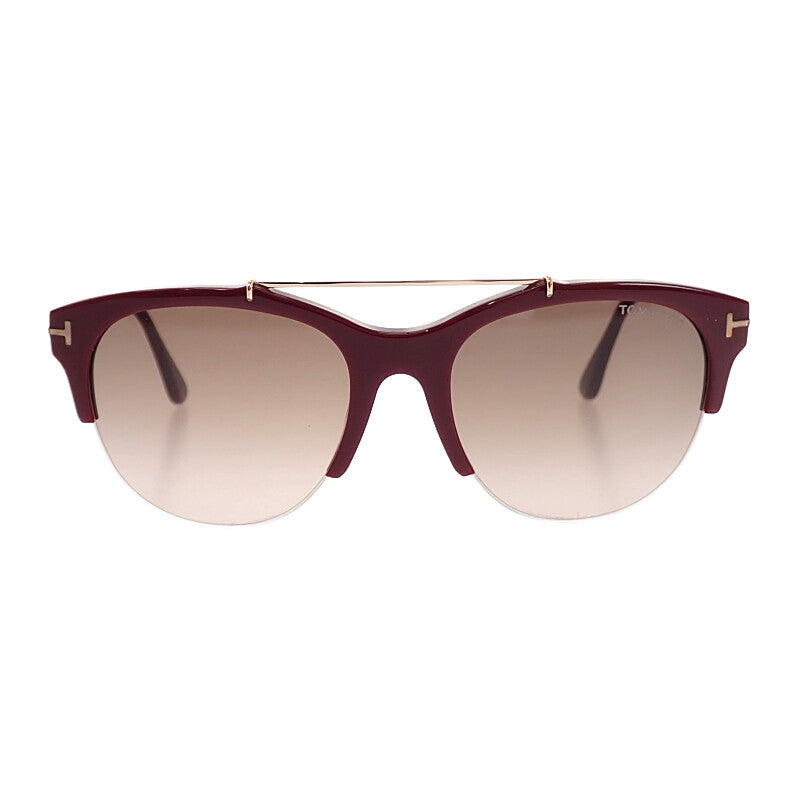 トム フォード TOM FORD Adrenne アイウェア TF517 サングラス メタル ボルドー バーガンディ 55□19 140 レディース【中古】【Aランク】