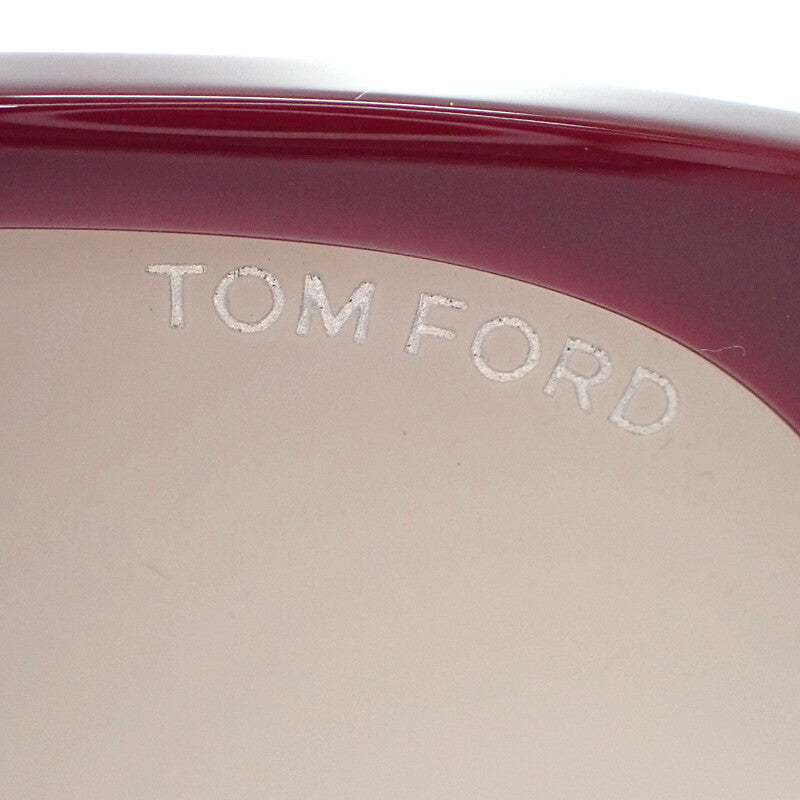 トム フォード TOM FORD Adrenne アイウェア TF517 サングラス メタル ゴールド バーガンディ 55□19 140 レディース【中古】【Aランク】