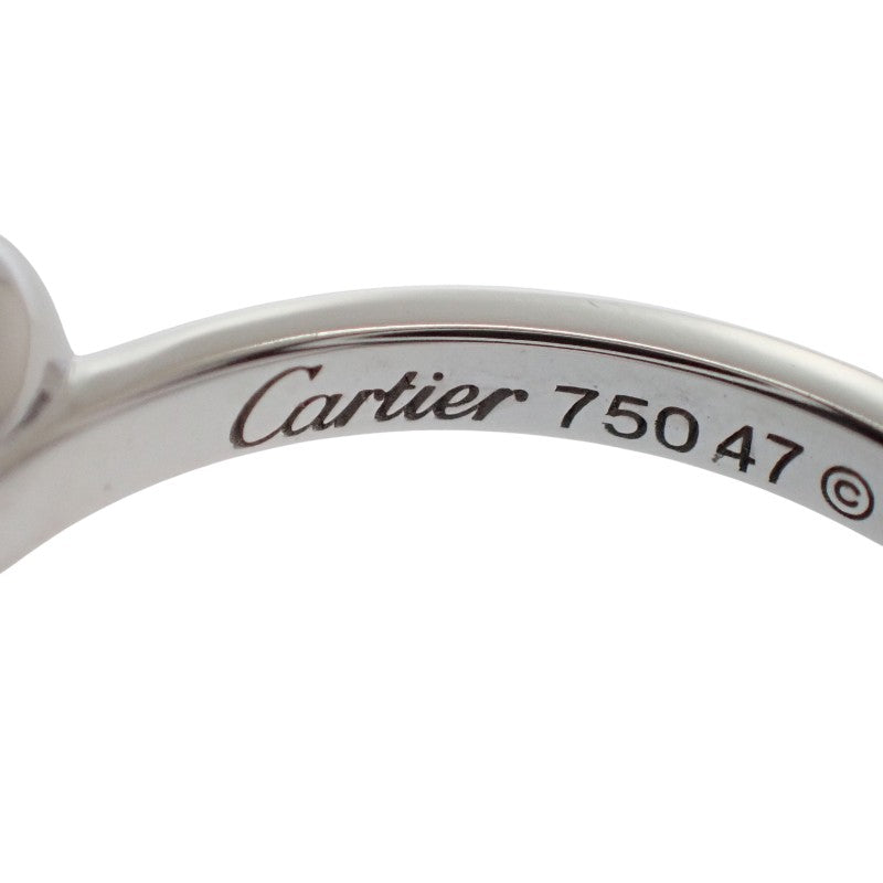 卡地亞 CARTIER Diamants Légers 愛心款 7號 B4087947 戒指 K18白金 鑽石 女款【中古】【A級】