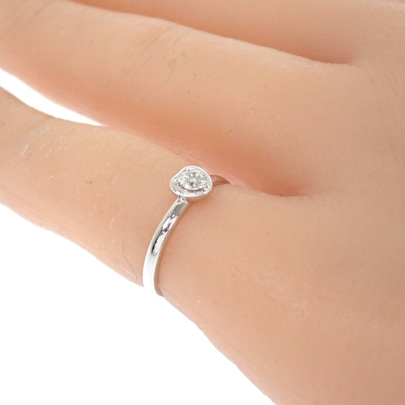 カルティエ CARTIER ディアマンレジェ ハート 7号 B4087947 リング K18ホワイトゴールド ダイヤモンド レディース【中古】【Aランク】