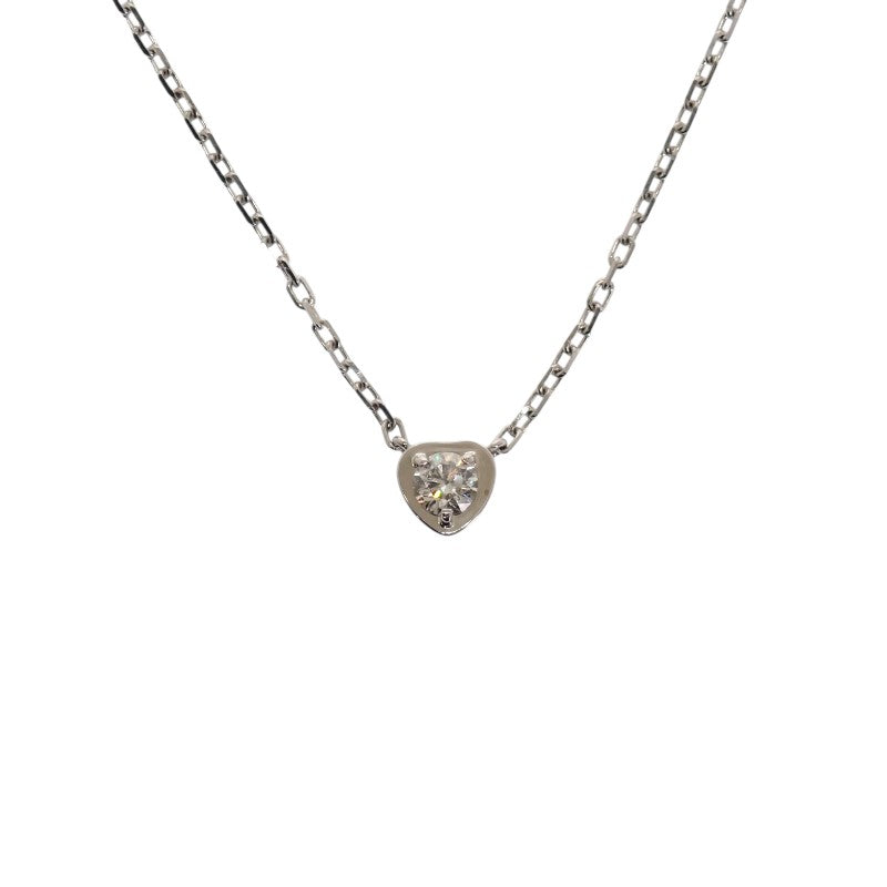 カルティエ CARTIER ディアマンレジェ ハート B7059300 ネックレス K18ホワイトゴールド ダイヤモンド レディース【中古】【Aランク】
