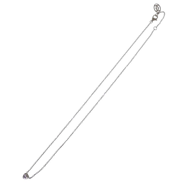 カルティエ CARTIER ディアマンレジェ ハート B7059300 ネックレス K18ホワイトゴールド ダイヤモンド レディース【中古】【Aランク】