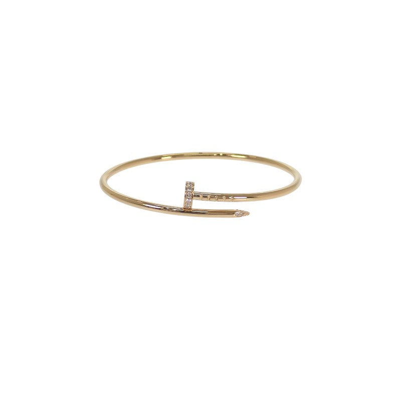 カルティエ CARTIER ジュストアンクル SM スモールモデル B6066116 ブレスレット K18イエローゴールド ダイヤモンド レディース【中古】【Aランク】