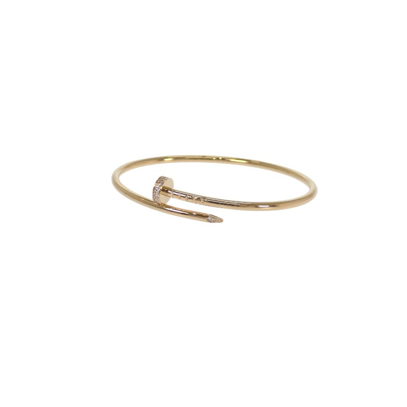 カルティエ CARTIER ジュストアンクル SM スモールモデル B6066116 ブレスレット K18イエローゴールド ダイヤモンド レディース【中古】【Aランク】