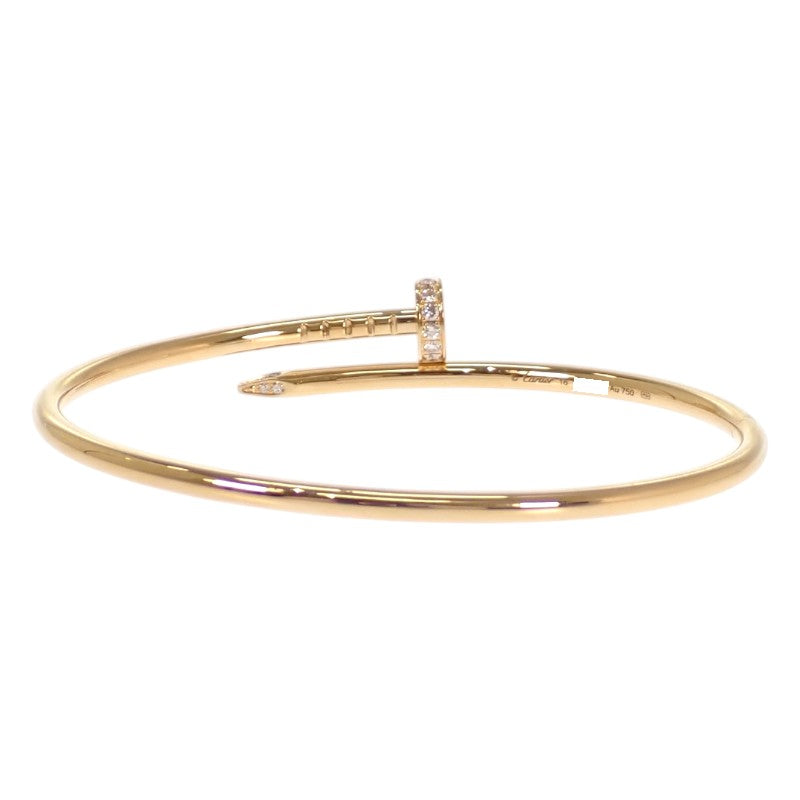 カルティエ CARTIER ジュストアンクル SM スモールモデル B6066116 ブレスレット K18イエローゴールド ゴールド ダイヤモンド レディース【中古】【Aランク】