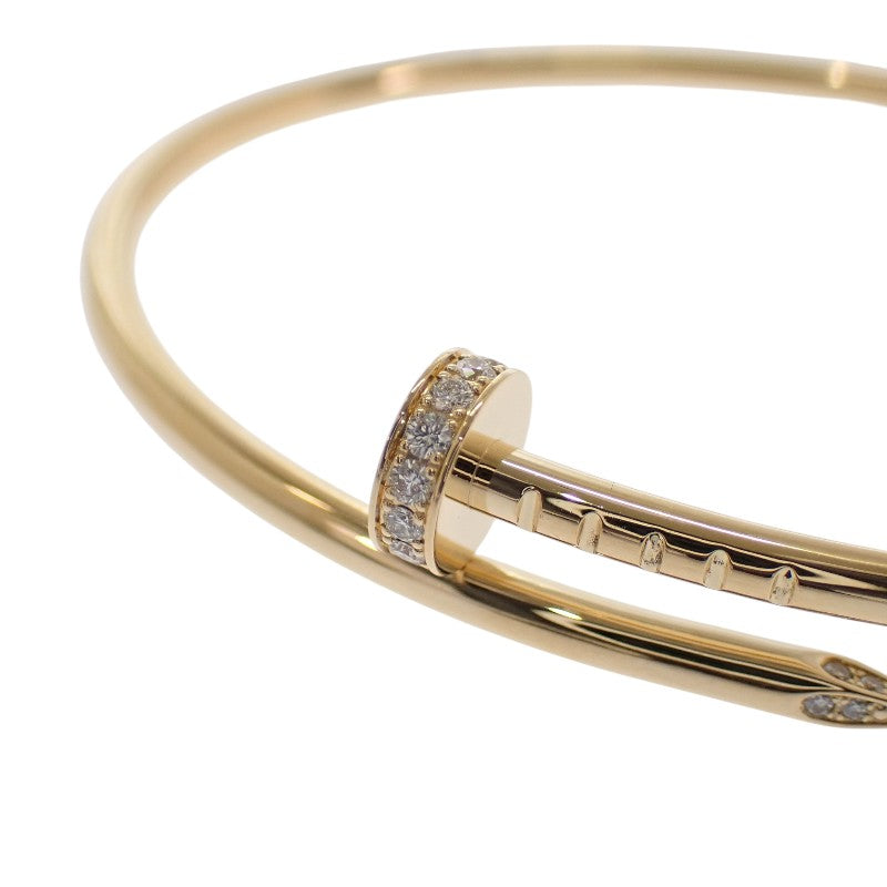 卡地亞 CARTIER Juste un Clou SM 小型款 B6066116 手鐲 K18黃金 鑽石 女士【中古】【A級品】