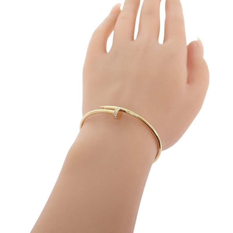 カルティエ CARTIER ジュストアンクル SM スモールモデル B6066116 ブレスレット K18イエローゴールド ゴールド ダイヤモンド レディース【中古】【Aランク】