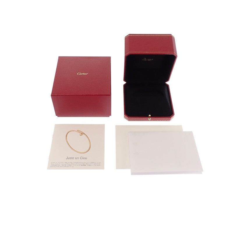 卡地亞 CARTIER Juste un Clou SM 小型款 B6066116 手鐲 K18黃金 鑽石 女士【中古】【A級品】