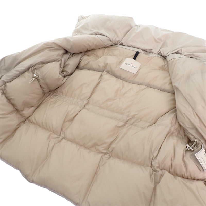 モンクレール MONCLER COUA ショートダウン ノーカラー H20931A0009559685 ダウンジャケット ナイロン ベージュ系 00 レディース【中古】【ABランク】