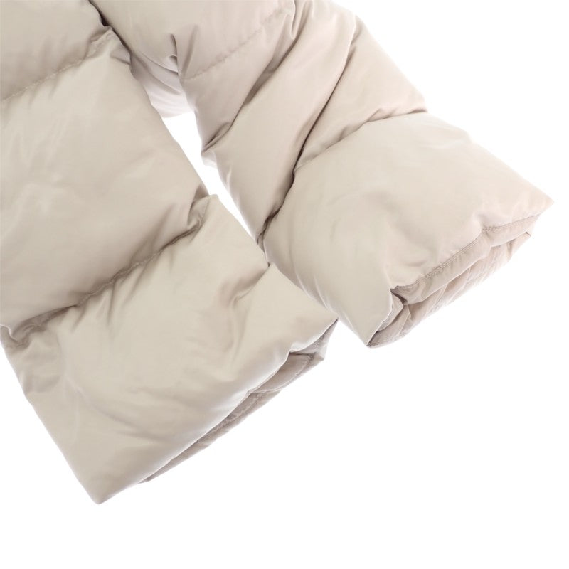 モンクレール MONCLER COUA ショートダウン ノーカラー H20931A0009559685 ダウンジャケット ナイロン ベージュ系 00 レディース【中古】【ABランク】