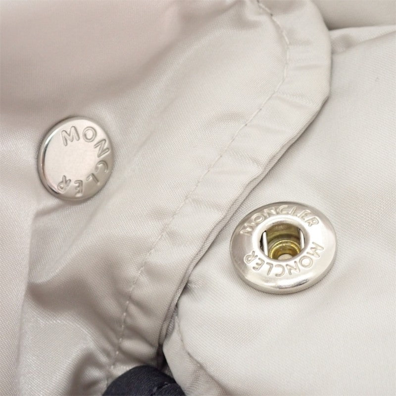 モンクレール MONCLER COUA ショートダウン ノーカラー H20931A0009559685 ダウンジャケット ナイロン ベージュ系 00 レディース【中古】【ABランク】