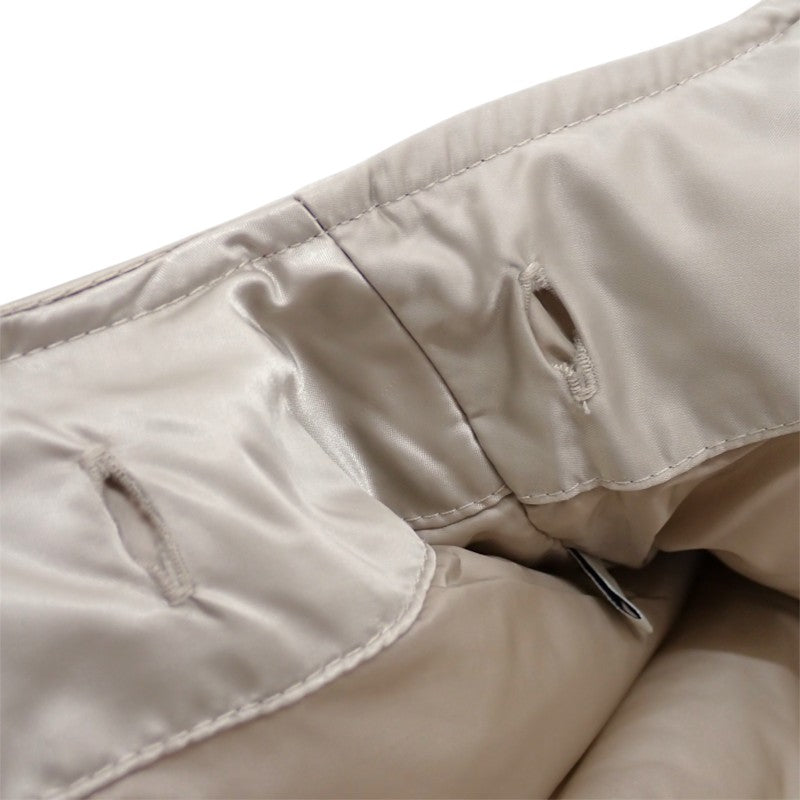 モンクレール MONCLER COUA ショートダウン ノーカラー H20931A0009559685 ダウンジャケット ナイロン ベージュ系 00 レディース【中古】【ABランク】