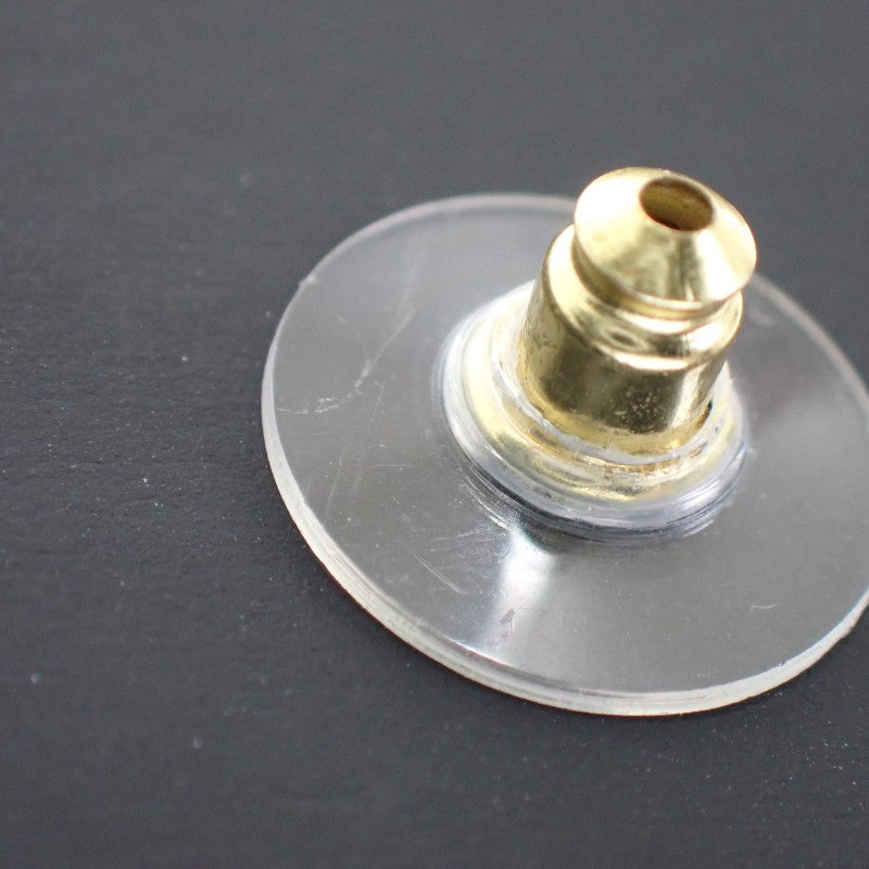 シャネル CHANEL ココマーク ABF078 ピアス メタル ホワイト ゴールド金具 レディース【中古】【Aランク】