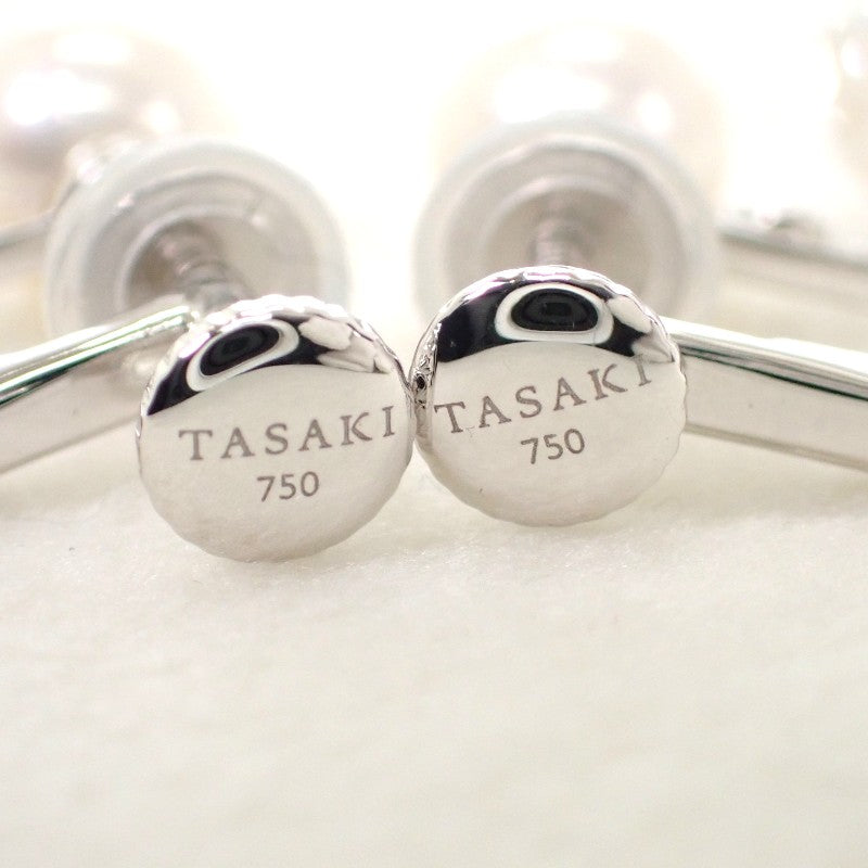 タサキ TASAKI ヴァリエ パール クリスタル イヤリング K18ホワイトゴールド アコヤ真珠 クリスタル レディース【中古】【Aランク】