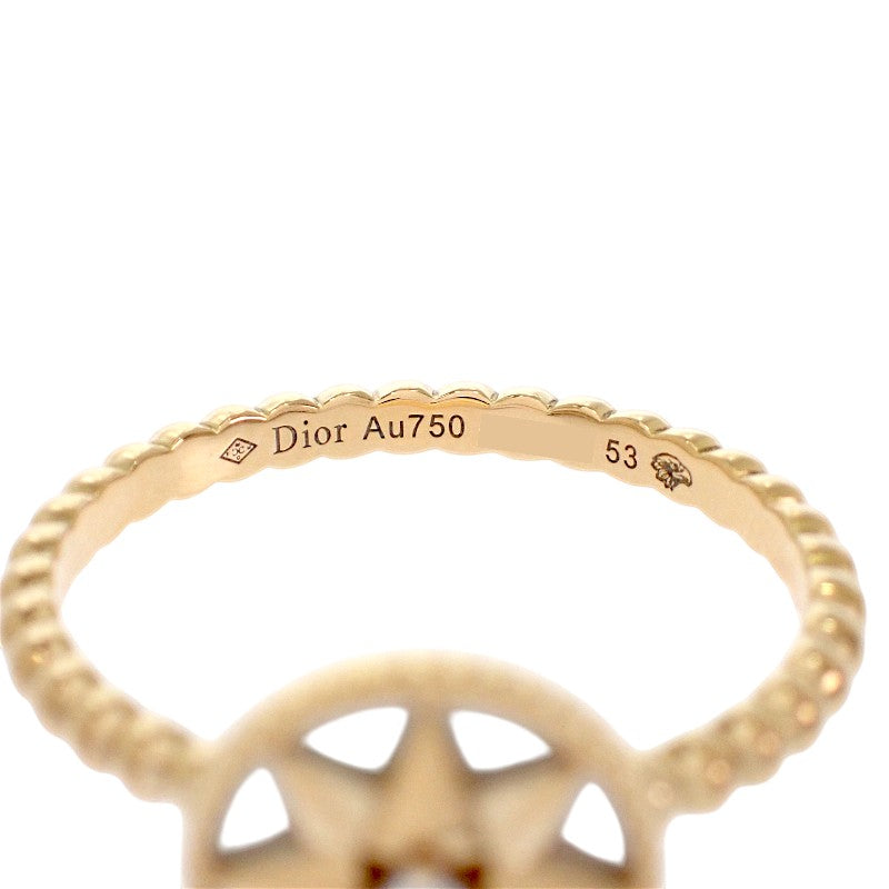 ディオール Dior ローズ デ ヴァン 13号 JRDV95191_0053 リング K18イエローゴールド マザーオブパール ゴールド ダイヤモンド #53 レディース【中古】【Aランク】