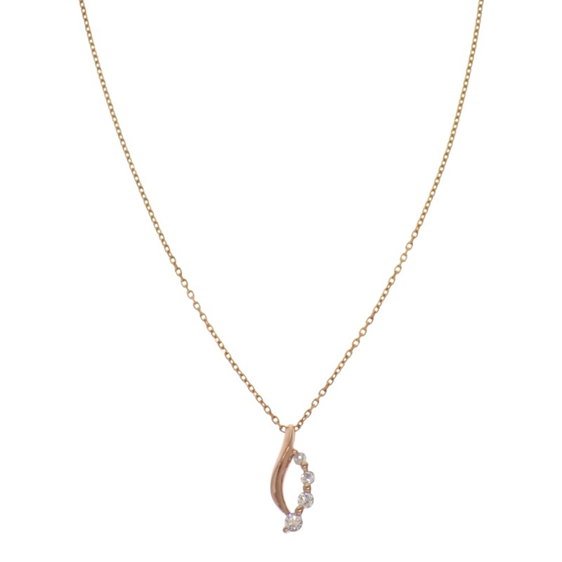 スタージュエリー STAR JEWELRY ダイヤモンド ネックレス K18ピンク 