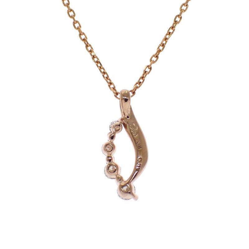 スタージュエリー STAR JEWELRY ダイヤモンド ネックレス K18ピンクゴールド ダイヤモンド レディース【中古】【Aランク】