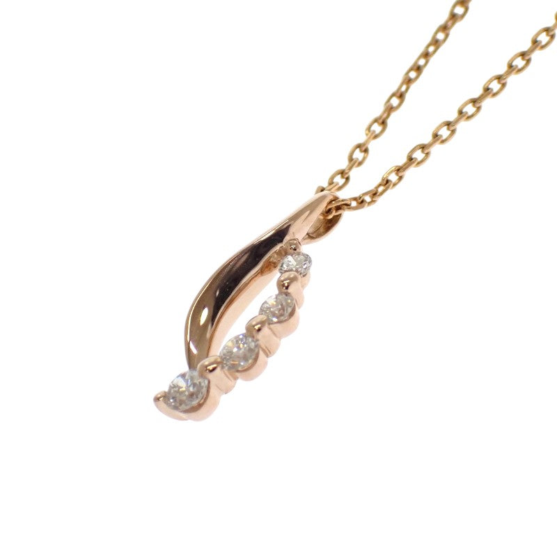 スタージュエリー STAR JEWELRY ダイヤモンド ネックレス K18ピンクゴールド ダイヤモンド レディース【中古】【Aランク】