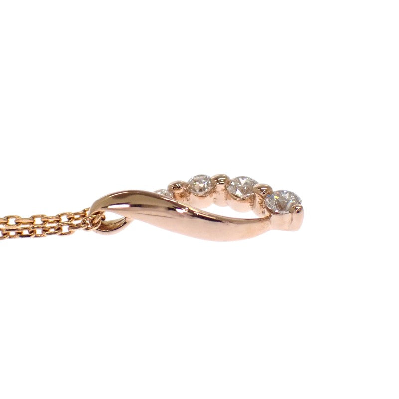 スタージュエリー STAR JEWELRY ダイヤモンド ネックレス K18ピンクゴールド ダイヤモンド レディース【中古】【Aランク】