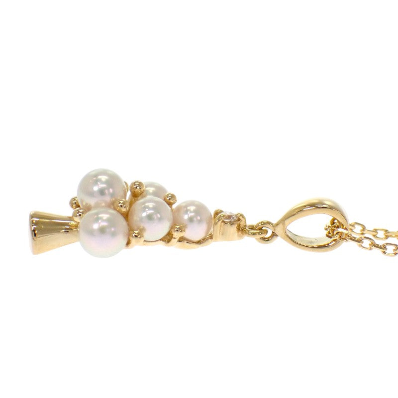 MIKIMOTO 御木本 樹形 項鍊 K18黃K金 金色 女款【二手】【A級品】