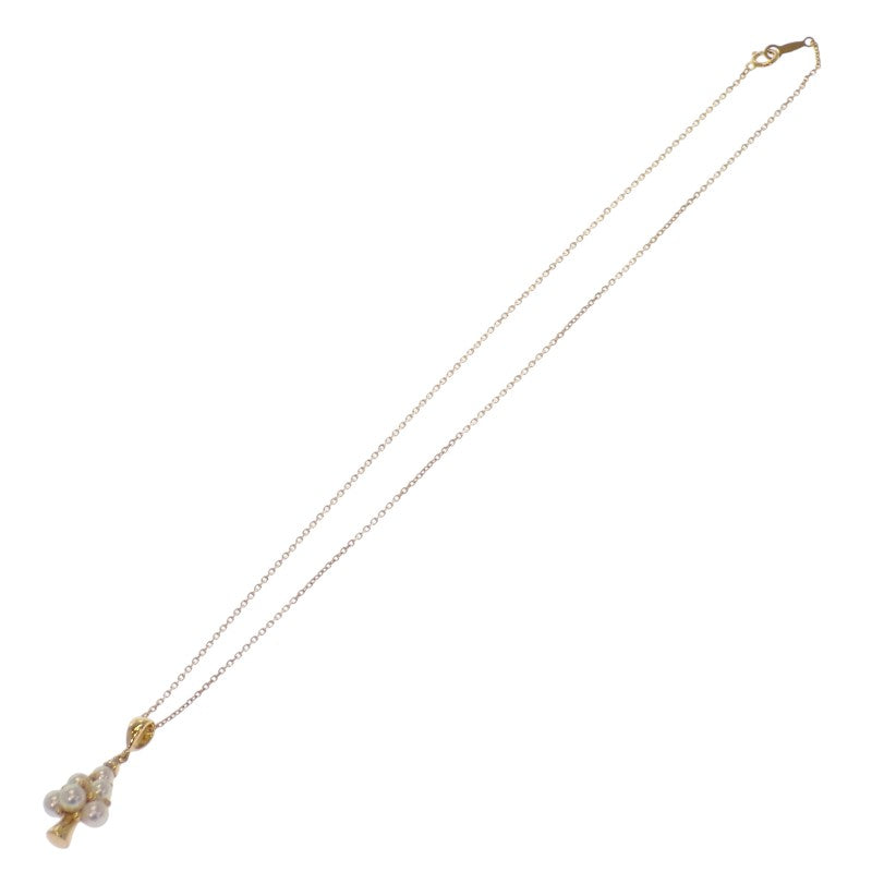 MIKIMOTO 御木本 樹形 項鍊 K18黃K金 金色 女款【二手】【A級品】