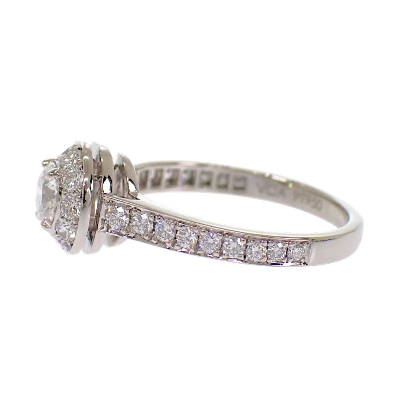 ヴァンクリーフ&アーペル Van Cleef & Arpels イコーヌ ソリティア 7号 VCARG33147 リング Pt950プラチナ ダイヤモンド #47 レディース【中古】【Aランク】