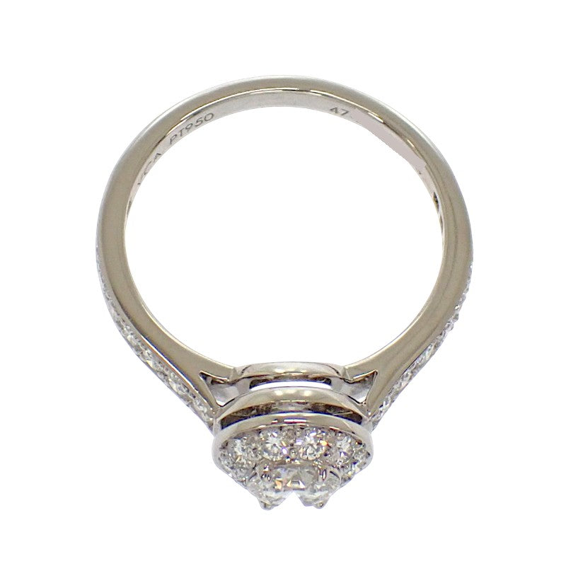 ヴァンクリーフ&アーペル Van Cleef & Arpels イコーヌ ソリティア 7号 VCARG33147 リング Pt950プラチナ ダイヤモンド #47 レディース【中古】【Aランク】