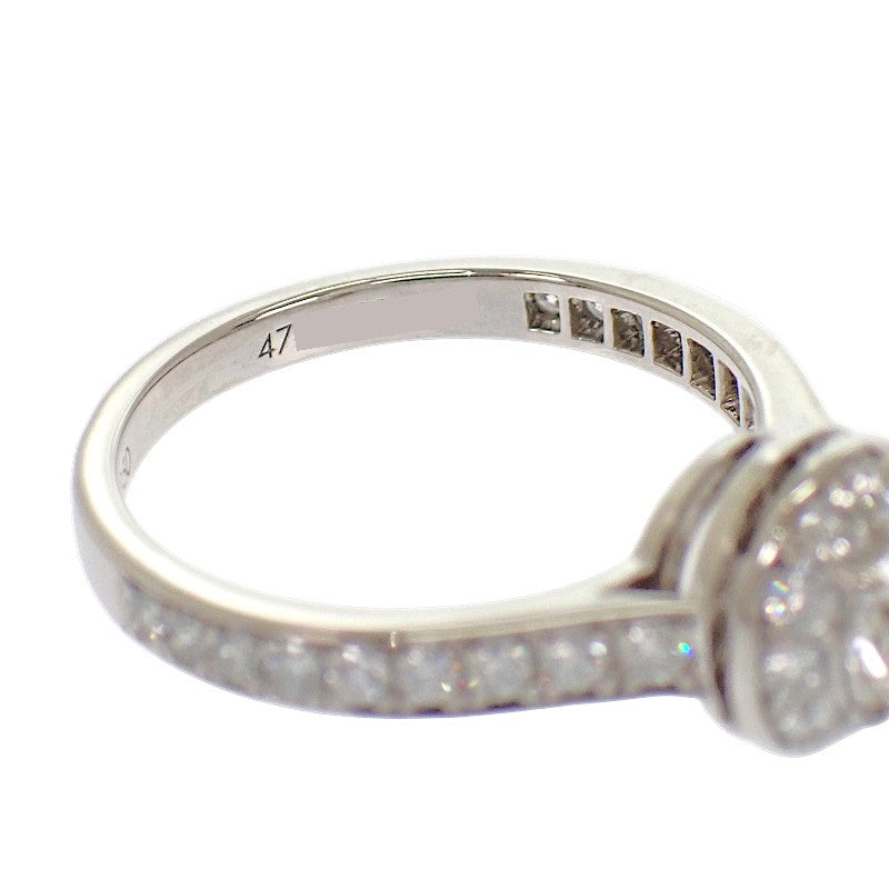 ヴァンクリーフ&アーペル Van Cleef & Arpels イコーヌ ソリティア 7号 VCARG33147 リング Pt950プラチナ ダイヤモンド #47 レディース【中古】【Aランク】