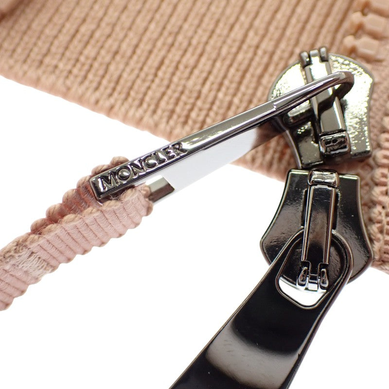 モンクレール MONCLER ダウン切替 ニットカーディガン CARDIGAN TRICOT XS F20939B51000 A9018 カーディガン ウール ナイロン ダウン90%/フェザー10% ピンク レディース【中古】【ABランク】