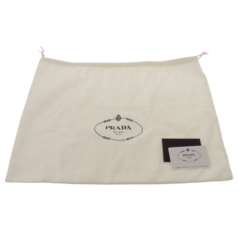 プラダ PRADA キルティング 1BZ052_2BYV_F0002 ボディバッグ ナイロン ブラック シルバー金具 メンズ レディース【中古】【Aランク】