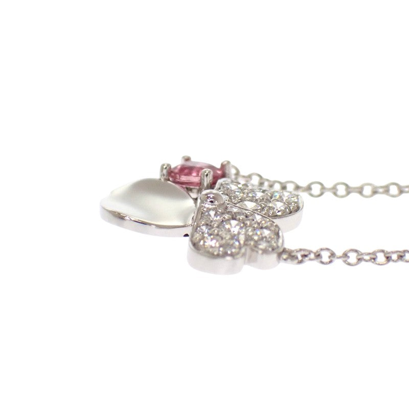 ティファニー TIFFANY&Co. ペーパーフラワー ネックレス Pt950プラチナ ピンクトルマリン レディース【中古】【Aランク】