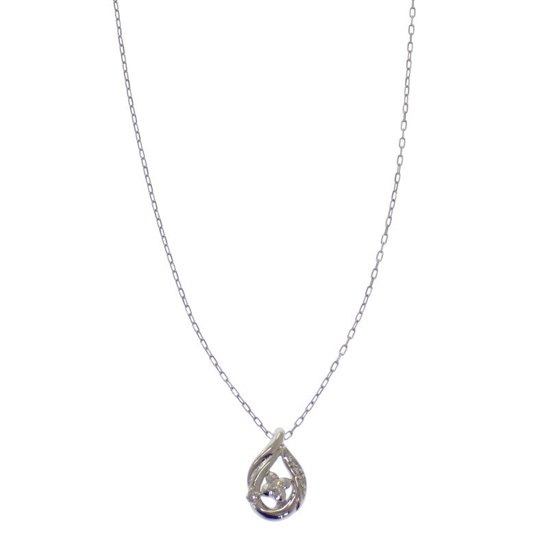 ヨンドシー 4℃ 2015年 クリスマス限定 ネックレス K18ホワイトゴールド ダイヤモンド レディース【中古】【Aランク】