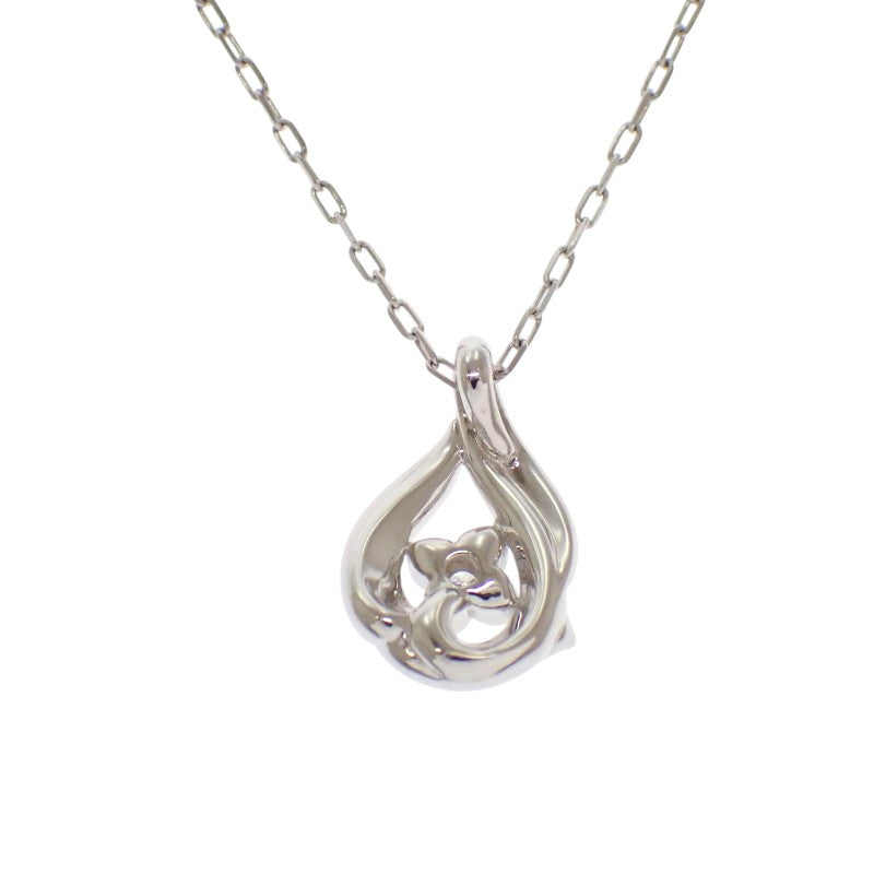 ヨンドシー 4℃ 2015年 クリスマス限定 ネックレス K18ホワイトゴールド ダイヤモンド レディース【中古】【Aランク】