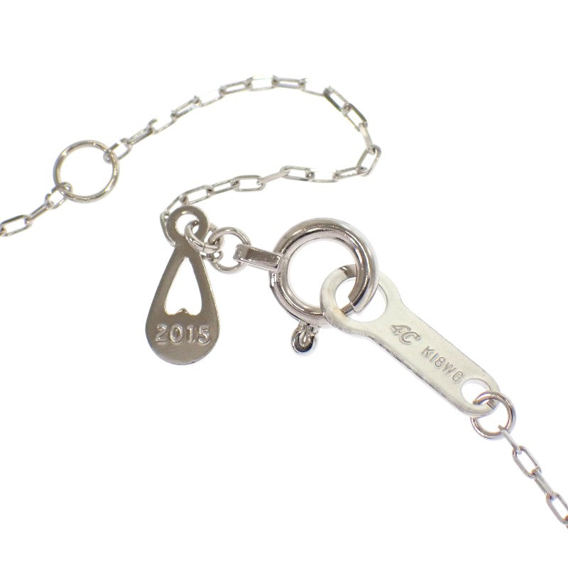 ヨンドシー 4℃ 2015年 クリスマス限定 ネックレス K18ホワイトゴールド ダイヤモンド レディース【中古】【Aランク】