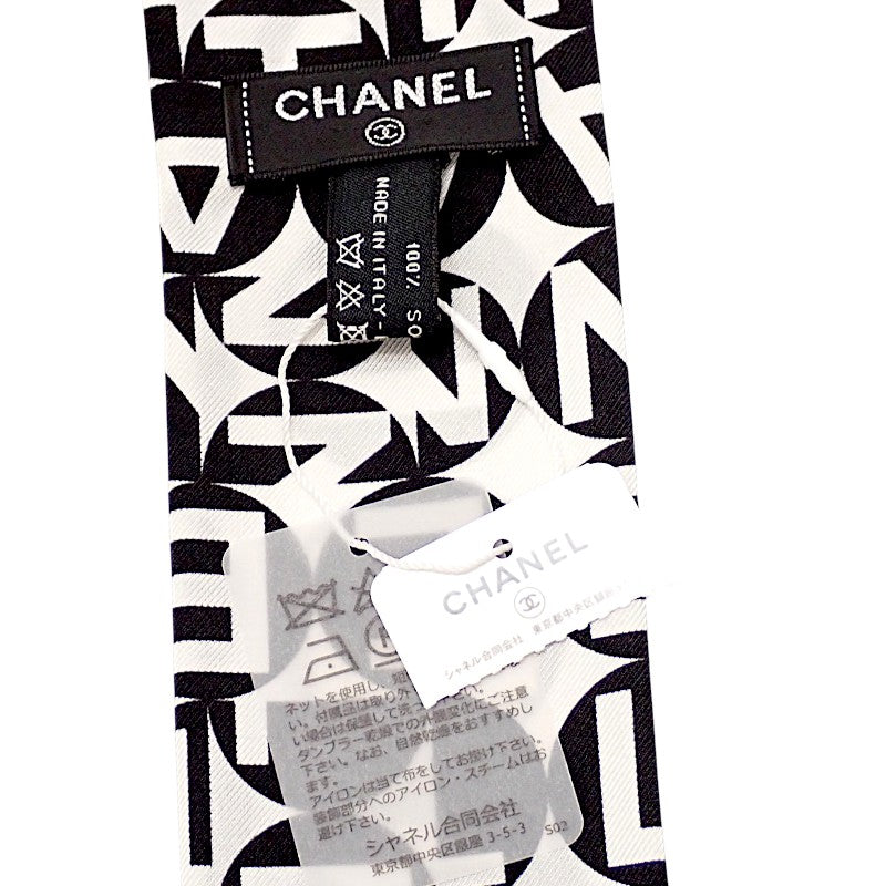 シャネル CHANEL スリム バンドー スカーフ シルク ホワイト レディース【中古】【SAランク】
